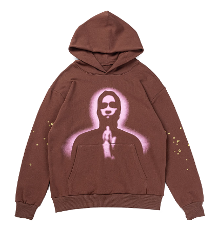 Sp5der Thug Hoodie Angel Brown