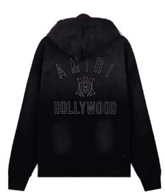 AMIRI Hollywood Distressed Black Hoodie