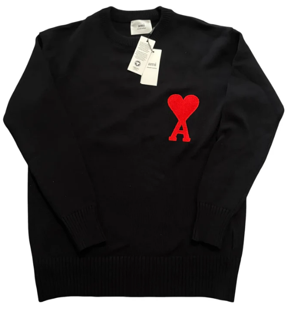 Ami Paris Black Sweater