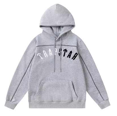 TRAPSTAR Irongate Chenille Arch Grey Hoodie