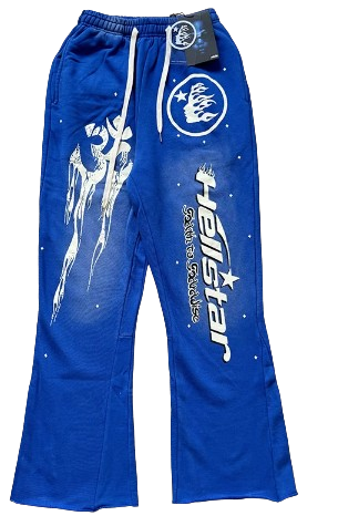 Hellstar Blue Graphic Pants