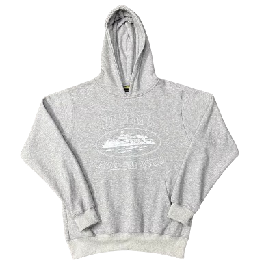 Corteiz Rules The World Alcatraz Grey Hoodie