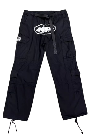 CORTEIZ Guerillaz White Monochrome Cargo Pants White Label