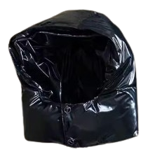 Trapstar Irongate Detachable Hooded Puffer Jacket - Gloss Black