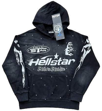 Hellstar Black Graphic Hoodie