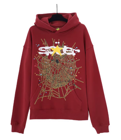 Sp5der Web Red Hoodie Limited