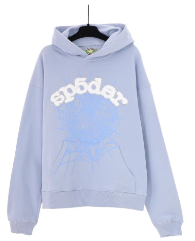 Sp5der Web Light Blue Hoodie