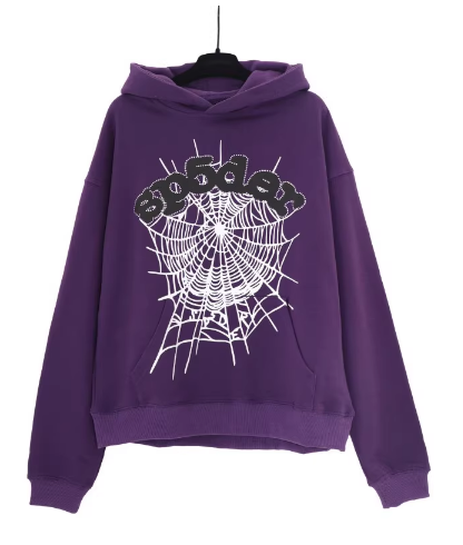 Sp5der Web Purple Hoodie