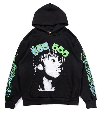 Sp5der x Juice WRLD Mixed Color Hoodie