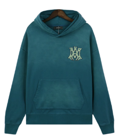 AMIRI Hollywood Distressed Blue Hoodie