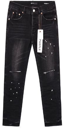 PURPLE Black Dirty Vintage Pants