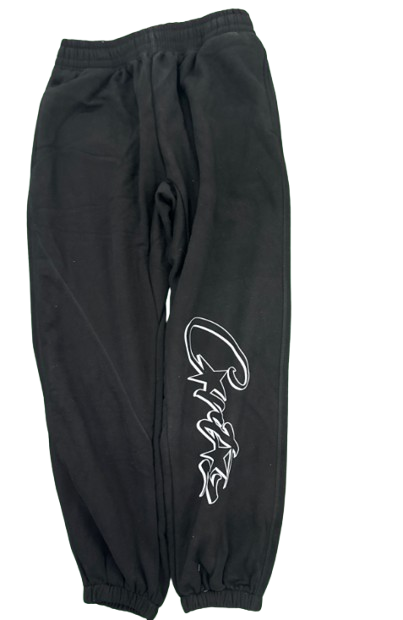 Corteiz Satin AllStarz Black Pants