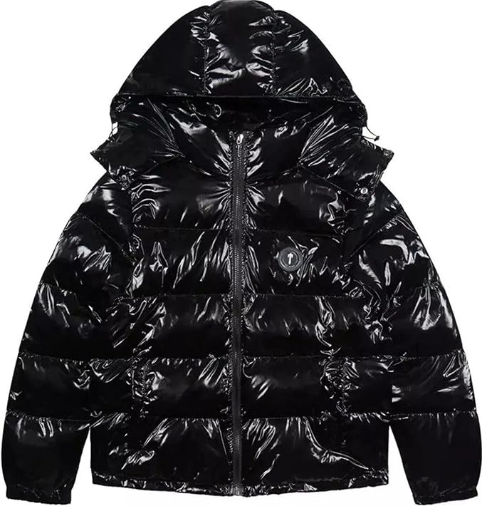 Trapstar Irongate Detachable Hooded Puffer Jacket - Gloss Black