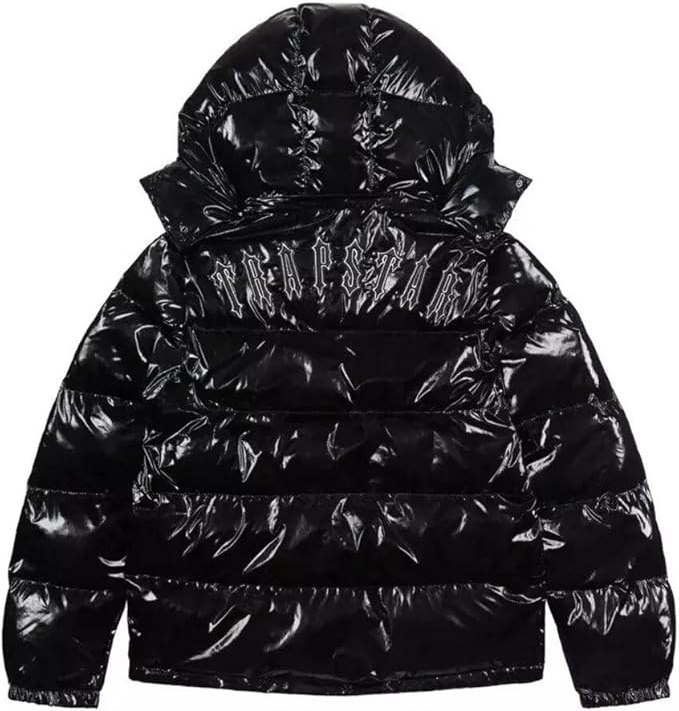 Trapstar Irongate Detachable Hooded Puffer Jacket - Gloss Black