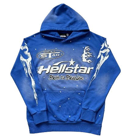 Hellstar Blue Graphic Hoodie