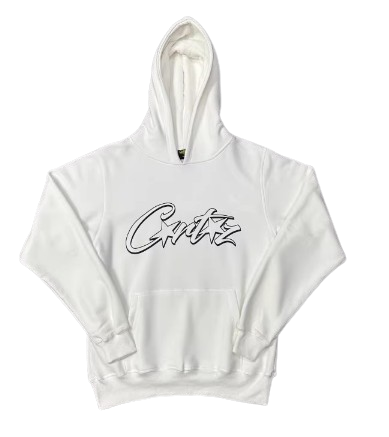 Corteiz Satin AllStarz White Hoodie