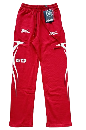 Hellstar Jet Red Sports Pants