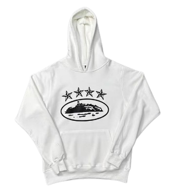 Corteiz 4Starz Alcatraz White Hoodie