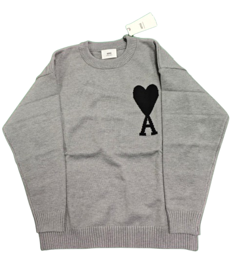 Ami Paris Gray Sweater